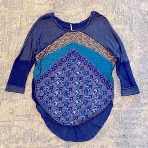 Free People Boho Quarter Sleeve Sweater